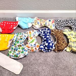 Newborn cloth diapers all in one and pocket